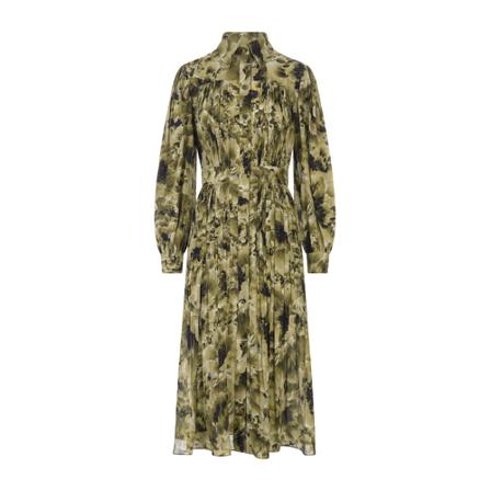 Alberta Ferretti Midi Kjole Grøn, Dame