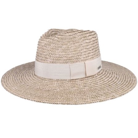 Brixton - Beige Hatt - Joanna Hat Smoke Grey Straw Hat @ Hatstore