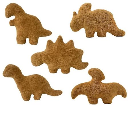 Dino Kylling Nugget Dinosaur Kylling Nugget Pude Stegosaurus Tyrannosaurus Plys Legetøj