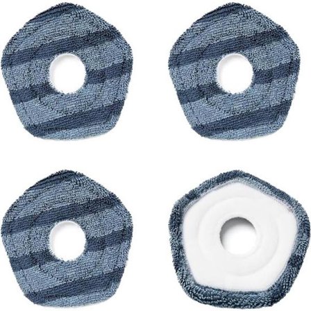 Fire-delt moppeklud til Eufy X10 Pro Omni og Eufy X9 Pro robotstøvsugere