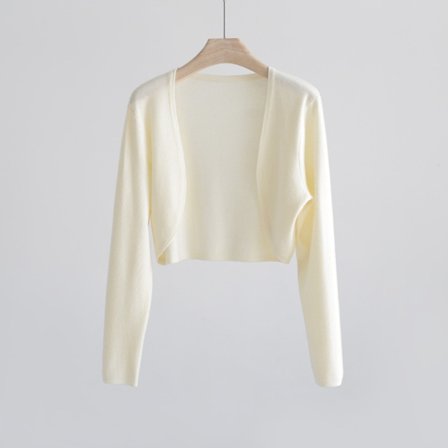 Strikket cardigan Is Silkesjal ABRIKOS