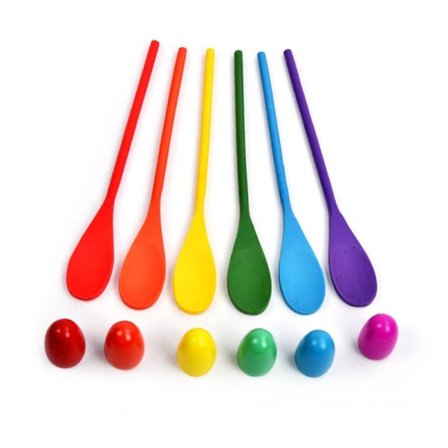 Børne Balance Stav Træ Balance Ske Æg Børn Udendørs Sportslegetøj