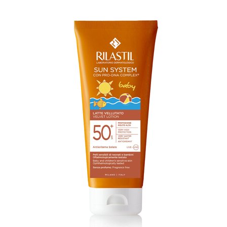 Rilastil Latte Vellutato SPF50+ 200ml - Crema Solare Bambini