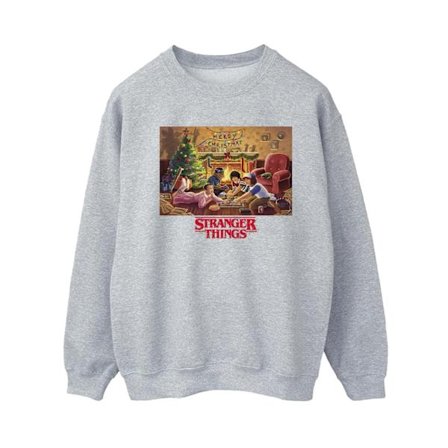 Netflix Dam/Kvinnor Stranger Things Jul Samling Sweatshirt