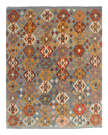 Oriental Kilim Afghan Old Style Rug 151X198 Brown/Dark Grey Wool, Afghanistan