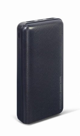 GEMBIRD Powerbank 20.000 mAh USB schwarz