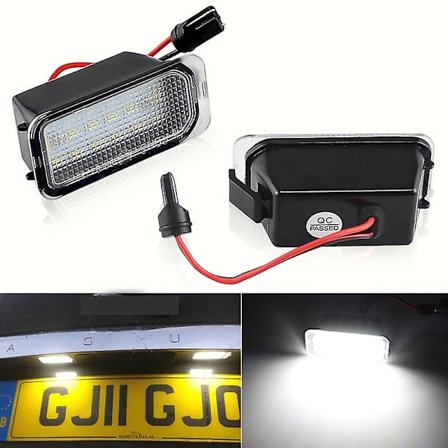 2x LED Nummerpladelys til Ford Focus Mk Ii Fiest