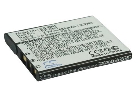 Batteri til kamera til Sony Cyber-shot DSC-TX7, Cyber-shot DSC-TX7/R osv.