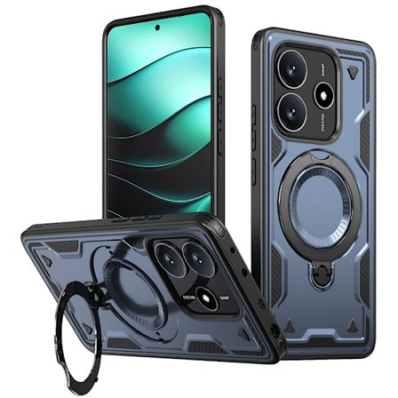 Xiaomi Redmi Note 14 5G Skal MagSafe Kickstand Hybrid Blå