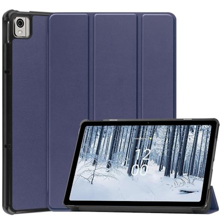 Nokia T21 Tri-fold Stand Wake/Sleep Cover Tablet-etui - Blå