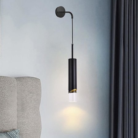 LED Vegglampe Nattbord Moderne Svart Gull 220-240v