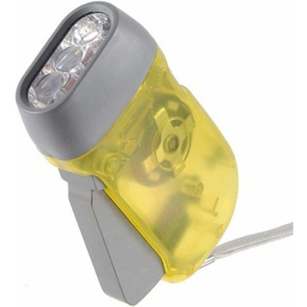 3 LED Generator Lommelygte Håndsving Camping Bærbar Rejse Vandring Lys Holdbar og Praktisk