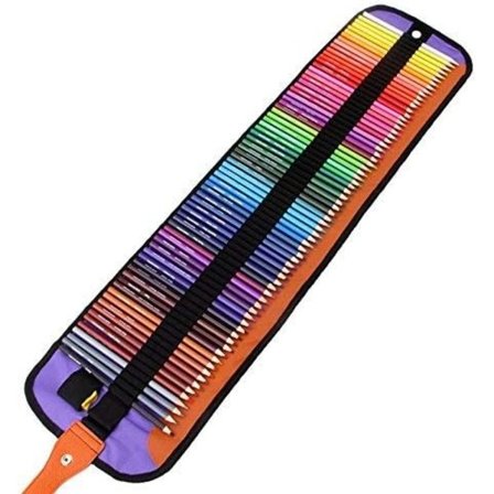 72 Farveblyanter Sæt Farveblyanter Kunstnerkvalitet med Nylon Etui/Spidser 3.0mm Blød Kerne