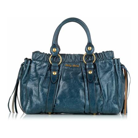 Miu Miu Tass , Blauw , Dames , Maat: ONE Size Handtassen