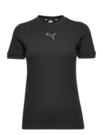 Her Slim Tee T-shirts & Tops Short-sleeved Svart PUMA