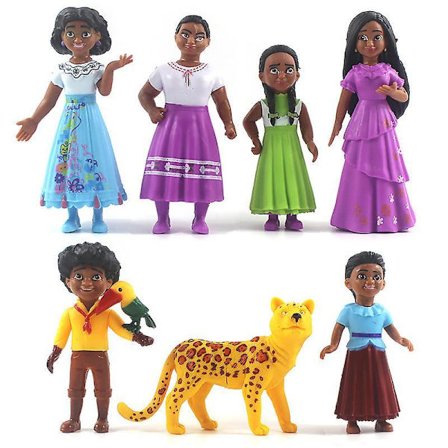 Encanto Doll Figures Play Set, The Madrigal Family 7-pack Set Pretend Play For Kids And Toddlers