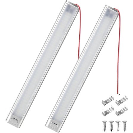 12v LED Innvendig Lys Bar Belysning Billys 120 LED Med Bryter For Varebil Camping Lastebil Båt 2 Stykker