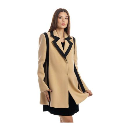 Boutique Moschino Single-Breasted Coats inbo, Dame