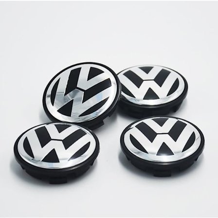 4 stk. VW Logo Ytre Diameter 56mm Kapsel Felgemblem Felgmerke{KDO}