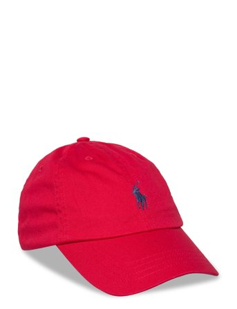 Ralph Lauren Kids Cotton Chino Ball Cap - Red - 5/7