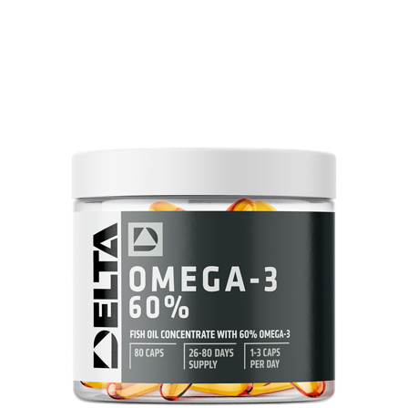 Delta Nutrition Omega-3 60% 80 kapslar