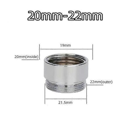 Kranlufterkobling Kjøkken Vannbesparende Innvendig Gjenget Kran Metalladapter-WELLNGS