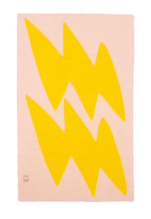 Brita Sweden Flash Ullfilt Filtar & plädar Gul 130X200 CM