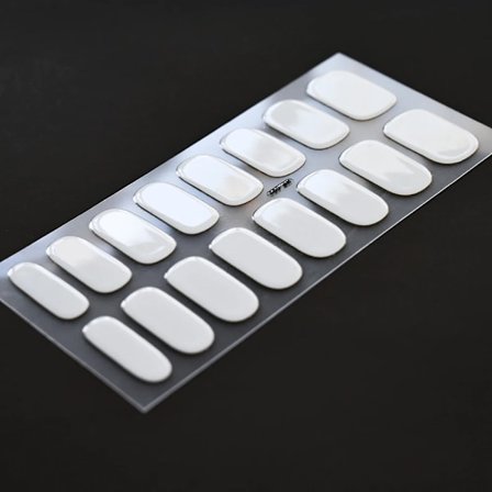 16 Tips Semi-Härdade Gel Nagelstickers Ren Färg UV/LED Lampa Gel Nagellack Wraps Långvarig Full Täckning Gel Sticker Nageldekoration##