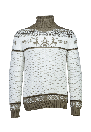 Lindbergh Holiday roll-neck Knit Stickat Herr Brun XXL