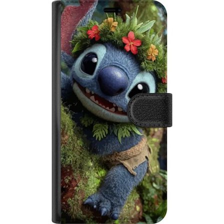 Kompatibel Tegnebogsetui til OnePlus Nord 3 Glad blå fantasivæsen med blomsterkrans klatrer legende i træer, legende naturmotiv med eventyrstemning og