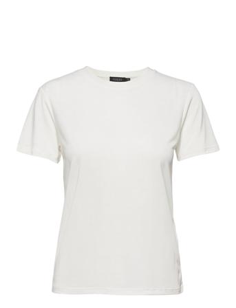 Slcolumbine Crew-Neck T-Shirt Ss T-shirts & Tops Short-sleeved Vit Soaked In Luxury