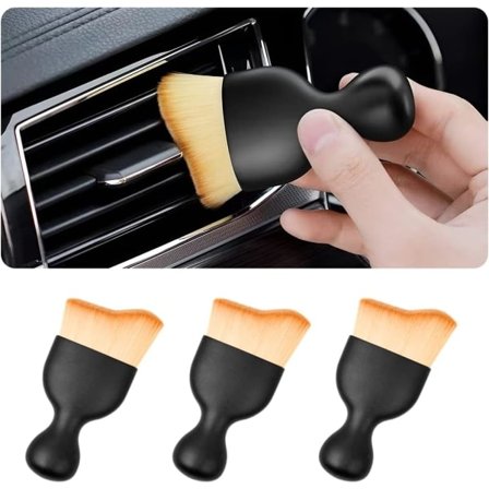 Billist Trim Pensel Bil Interiør Støv Pensel Buet Design Skitt Støv Rengjøring Pensel Myke Børster Detaljering Pensel Bil Støv Pensel Dashboa Dobbel 