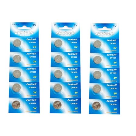 CR1620 15-pack Lithium batterier 3V