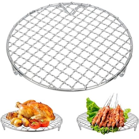 Gitter Grill/Grill Tilbehør, 18cm/7.1 Tommer Grill Rustfrit Stål Kok