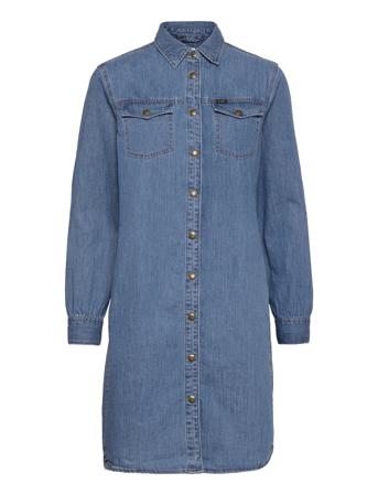 Shirt Dress Dresses Jeans Dresses Blå Lee Jeans