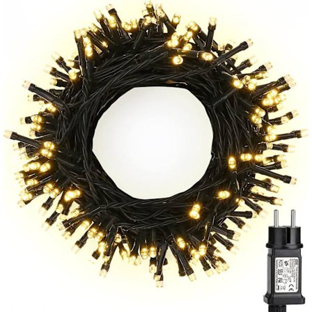 20m 200 Led Lys Kæde indendørs og udendørs julebelysning 8 tilstande Vandtæt LED Lys Kæde Til jul Bryllupsfest Soveværelsesindretning, Grøn Wi