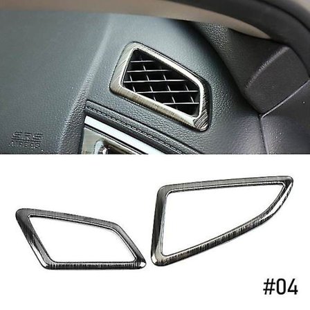 Auton muotoilutarrat yhteensopivat Honda Civic 2016 2017 2018 2019 10. lisävarusteet Keskikonsolin Ilma-aukko Varotusvalo Kehys