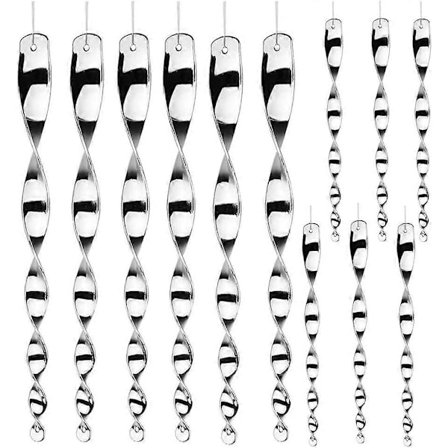 12 kpl Lintujen Karkottimia 30cm Anti-Kyyhkynen Parveke, Anti-Kyyhkynen Parvekkeelle, Heijastava Karkotin Linnuille, Kyyhkysille_Laatulahja