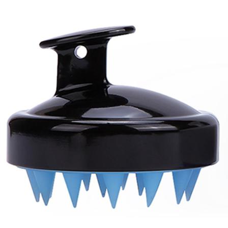 Hårtvättkam Silikonhuvud, Borsthuvudmassage, Svartblå