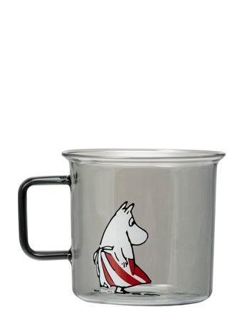 Moomin Glass Mug Moominmamma Grey Muurla