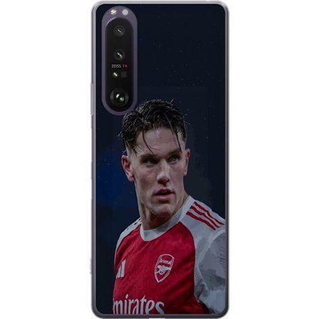 Kompatibelt Mobildeksel til Sony Xperia 1 III Pastellregnbue med hvite stjerner og myk fargeovergang i drømmende himmeldesign