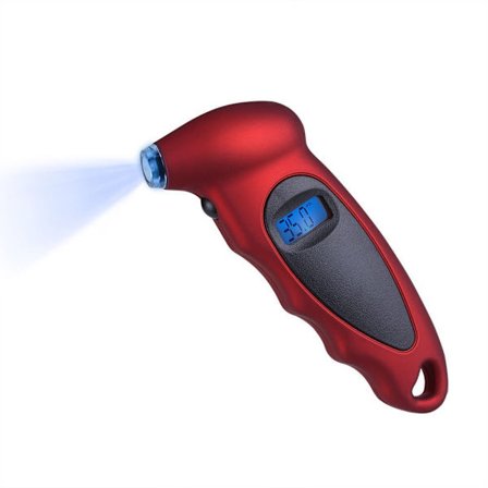Digitaalinen rengaspainemittari, 150PSI 4 asetusta autoille, kuorma-autoille ja polkupyörille, taustavalaistu LCD-näyttö ja liukueste kahva helppoa ja
