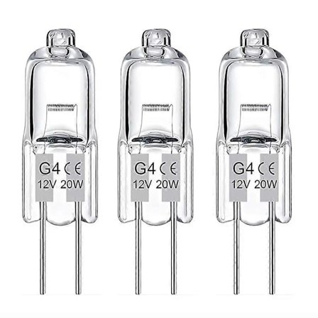 20-pakning G4 halogenpærer 20W 12V – Varmhvitt lys for perfekt belysning [BR]_jar