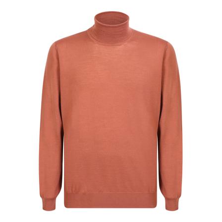 Lardini Turtlenecks brun, Herr Stickade tröjor, Herr, Storlek: 2XL