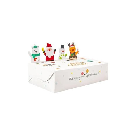 10 kpl joulu voima paperi karamelli lahja rasia sarjakuva joulu keksi laatikot joulu juhla koristelu