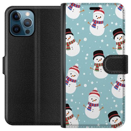 Kompatibelt Plånboksfodral till Apple Apple iPhone 12 Pro God Jul - Mönster