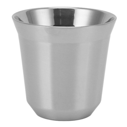 Dobbeltvægget 304 rustfrit stål isoleret kaffekrus 80 ml til hjemmet og camping