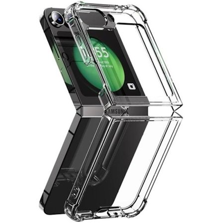 Skal till Samsung Galaxy Z FLIP 6 - Phonillico - Stötsäker - Mjuk silikon - Transparent - Tunt