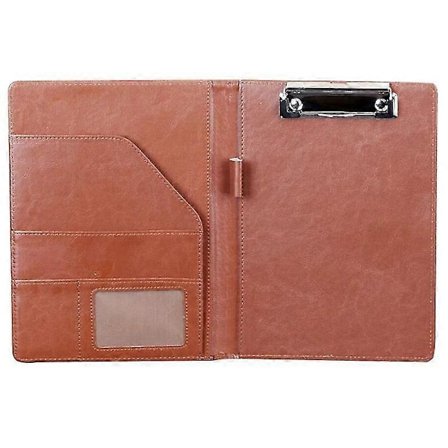 A5 Dokumentmappe Filmappe Kopierbord Business Kontor Finansiel Skoleartikler (brun)