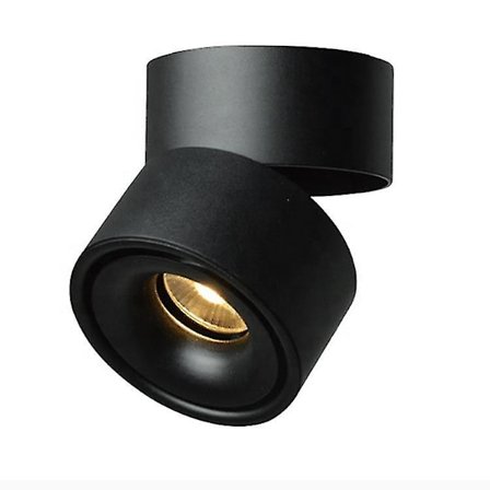 360 Justerbar LED Takspotlight för Inomhus - Ytmonterad COB-belysning